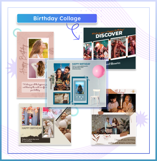 Birthday Photo Collage Templates