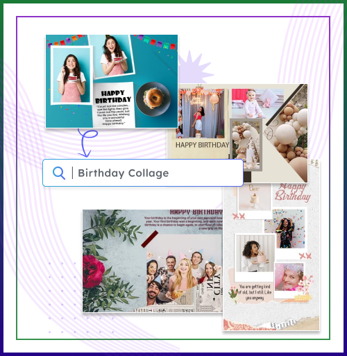 Birthday Photo Collage Templates